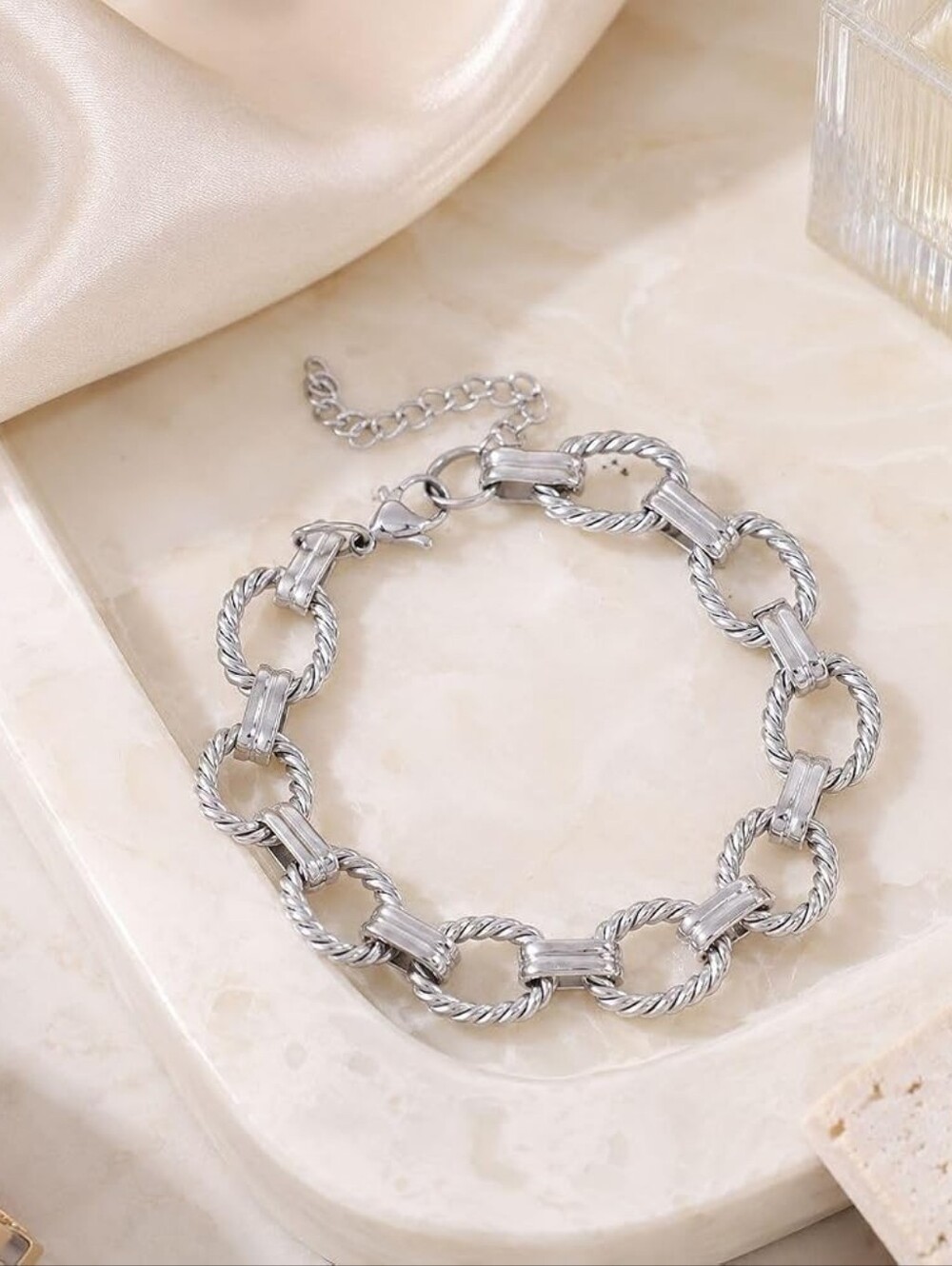 Cuban Link Bracelet for Women Chunky Chain